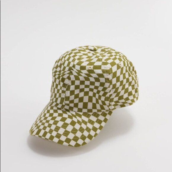 Baggu Baseball Cap-Moss Trippy Checker - Picture 2 of 5